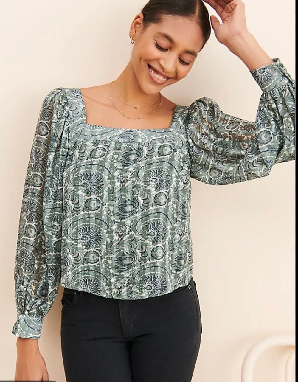 Anthropologie Lucca Couture Buttercup Blouse